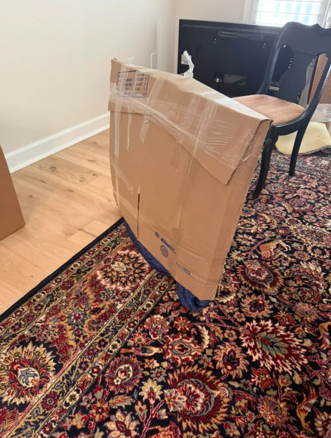 Cardboard TV protection